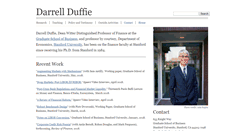 Desktop Screenshot of darrellduffie.com