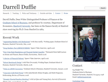 Tablet Screenshot of darrellduffie.com
